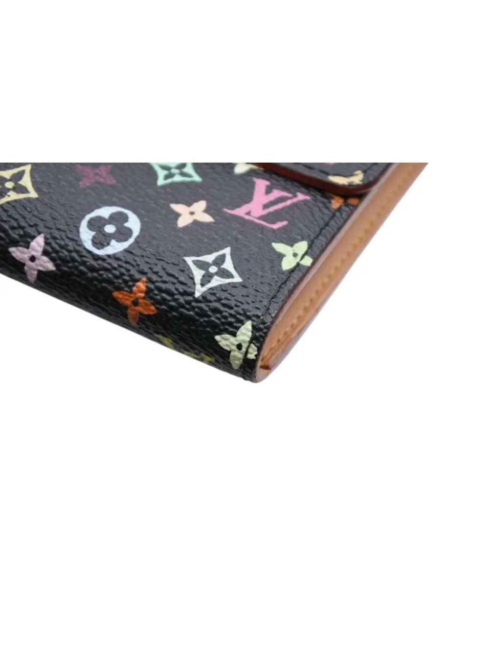 Louis Vuitton Wallet Takashi Murakami Portefeuille Sarah Black Monogram